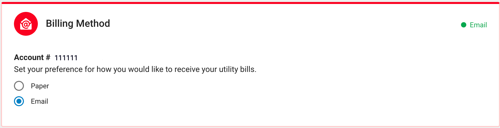 utility billing method